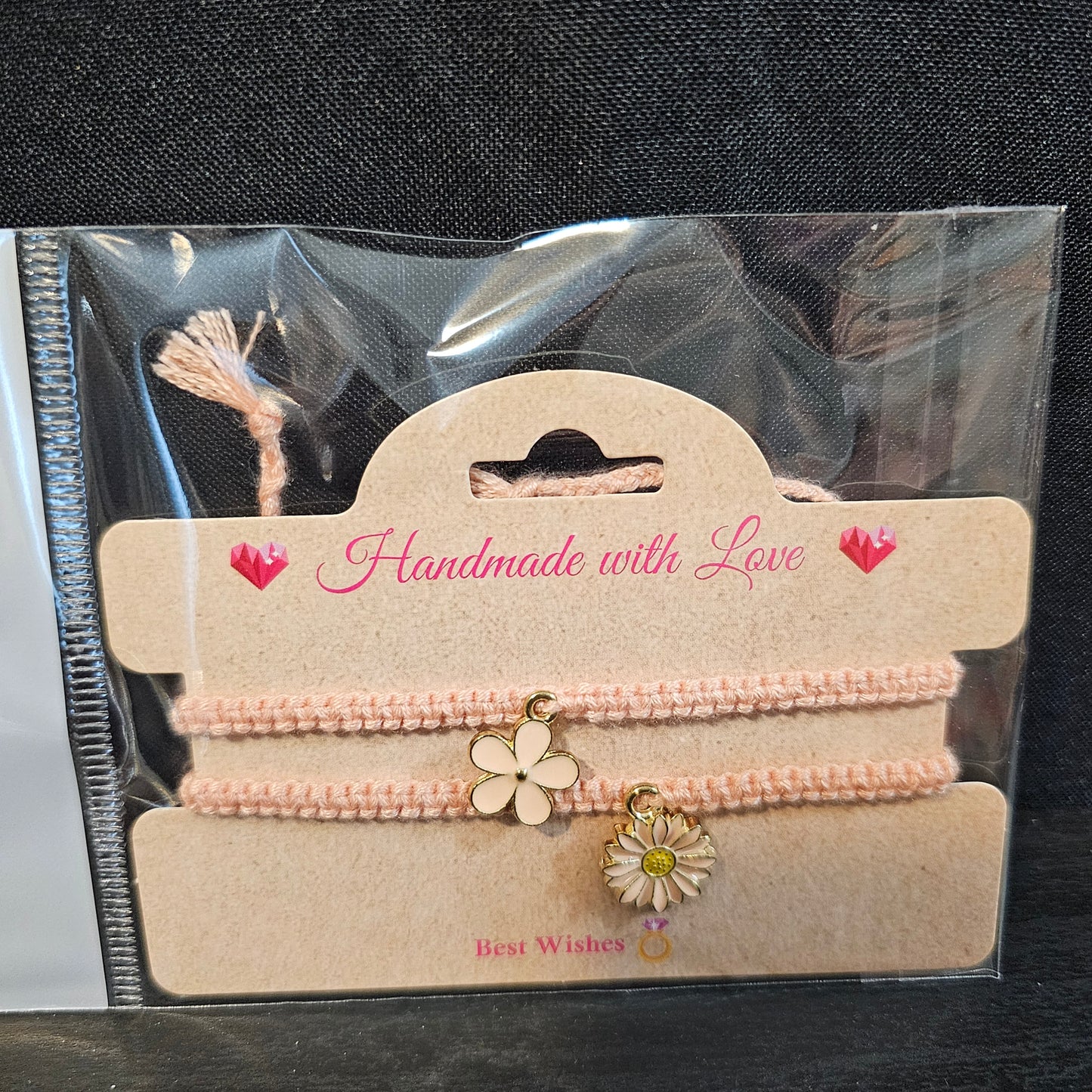 Flower Charmed Friendship Bracelet