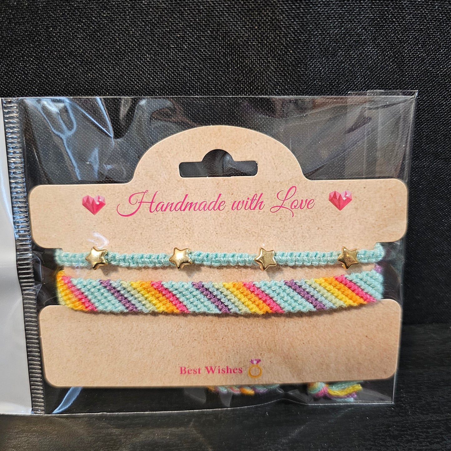 Rainbow Ombre Star Friendship Bracelet