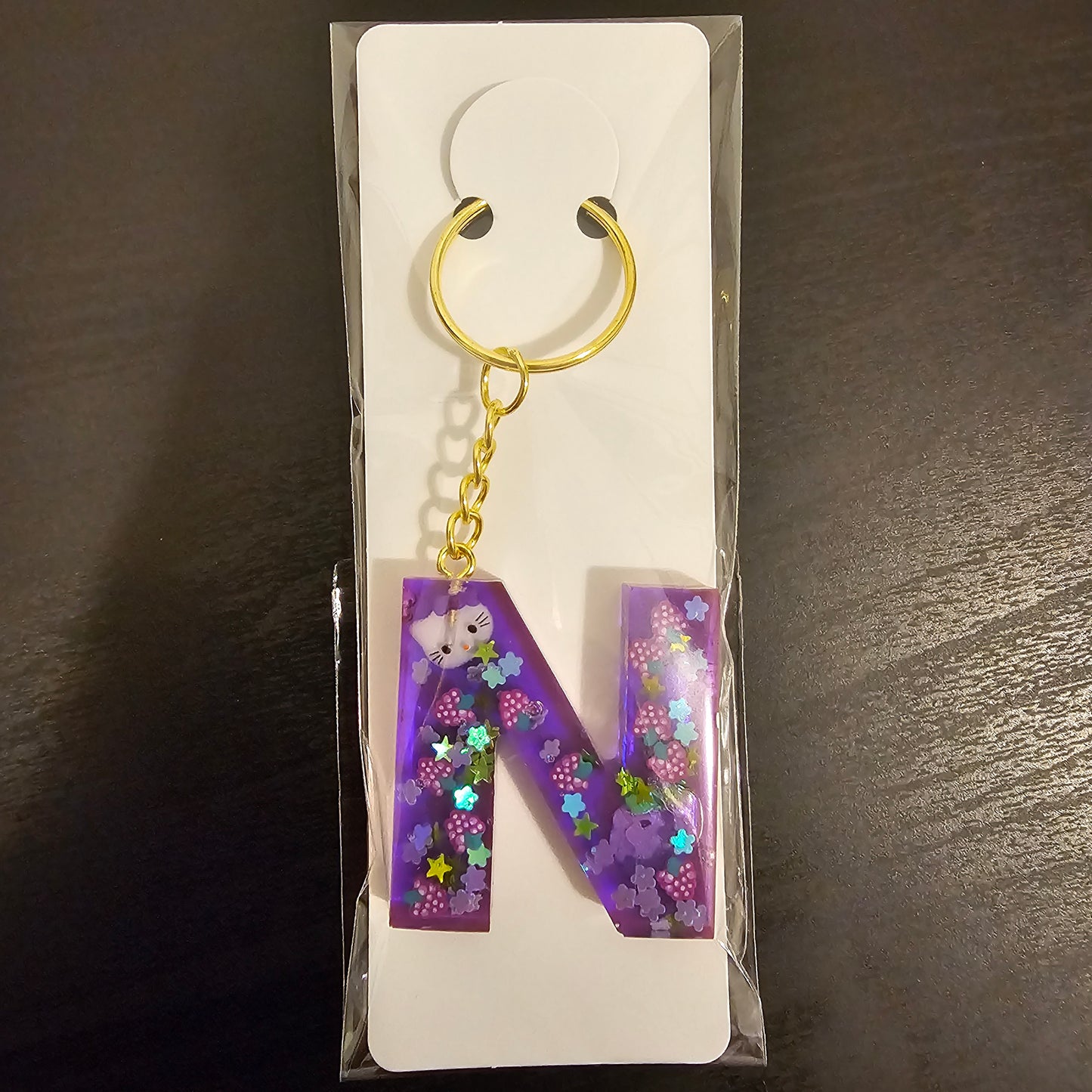 Initial N Keychain