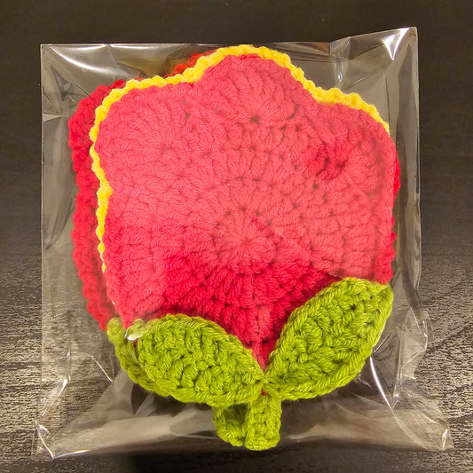 Crocheted Tulip Coaster