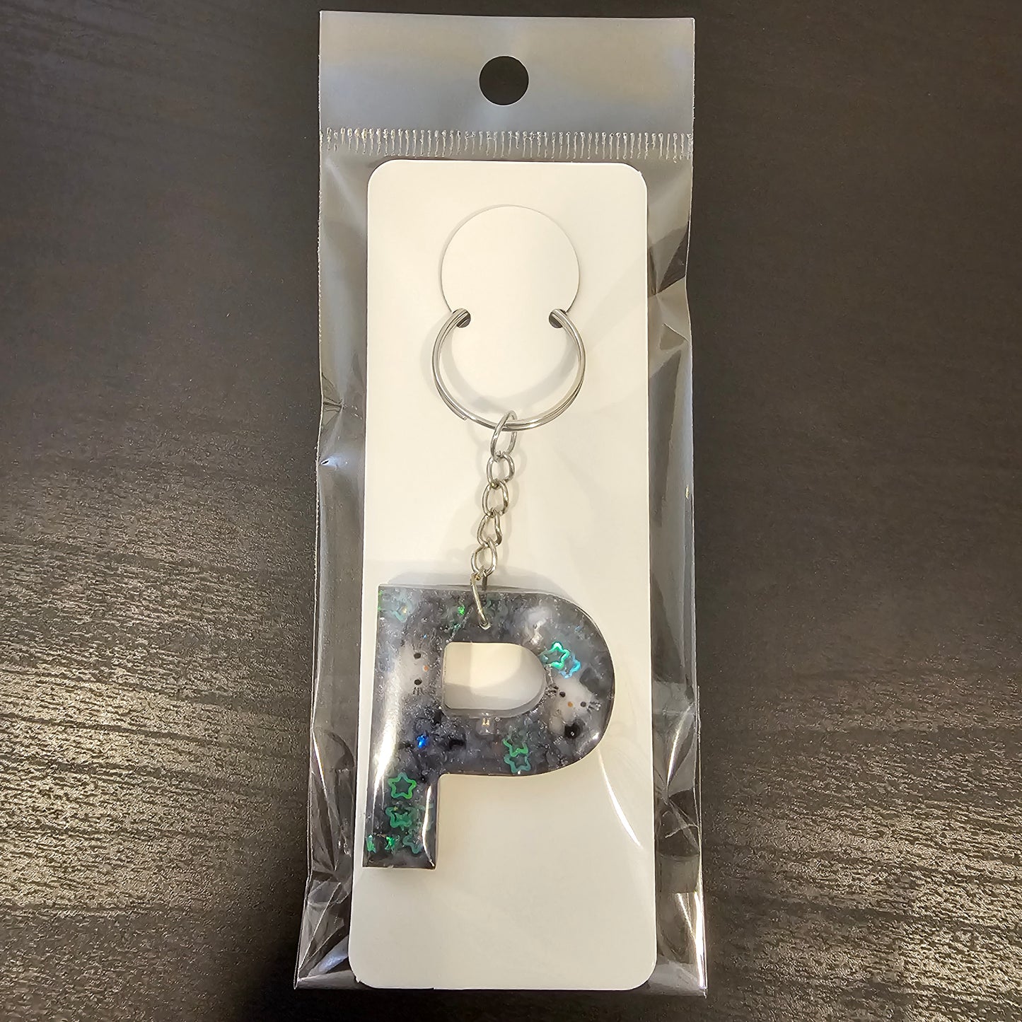 Initial P Keychain