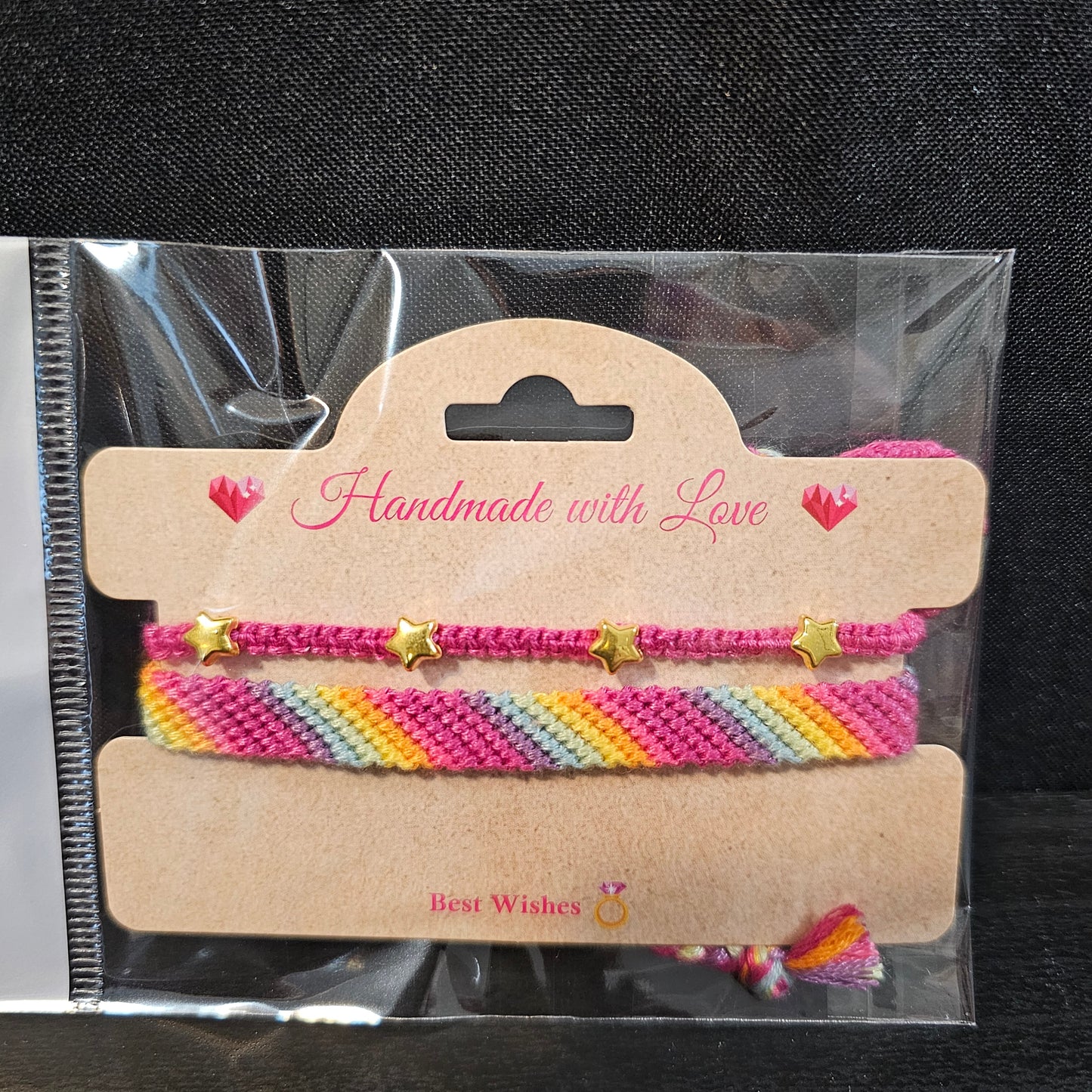 Rainbow Ombre Star Friendship Bracelet