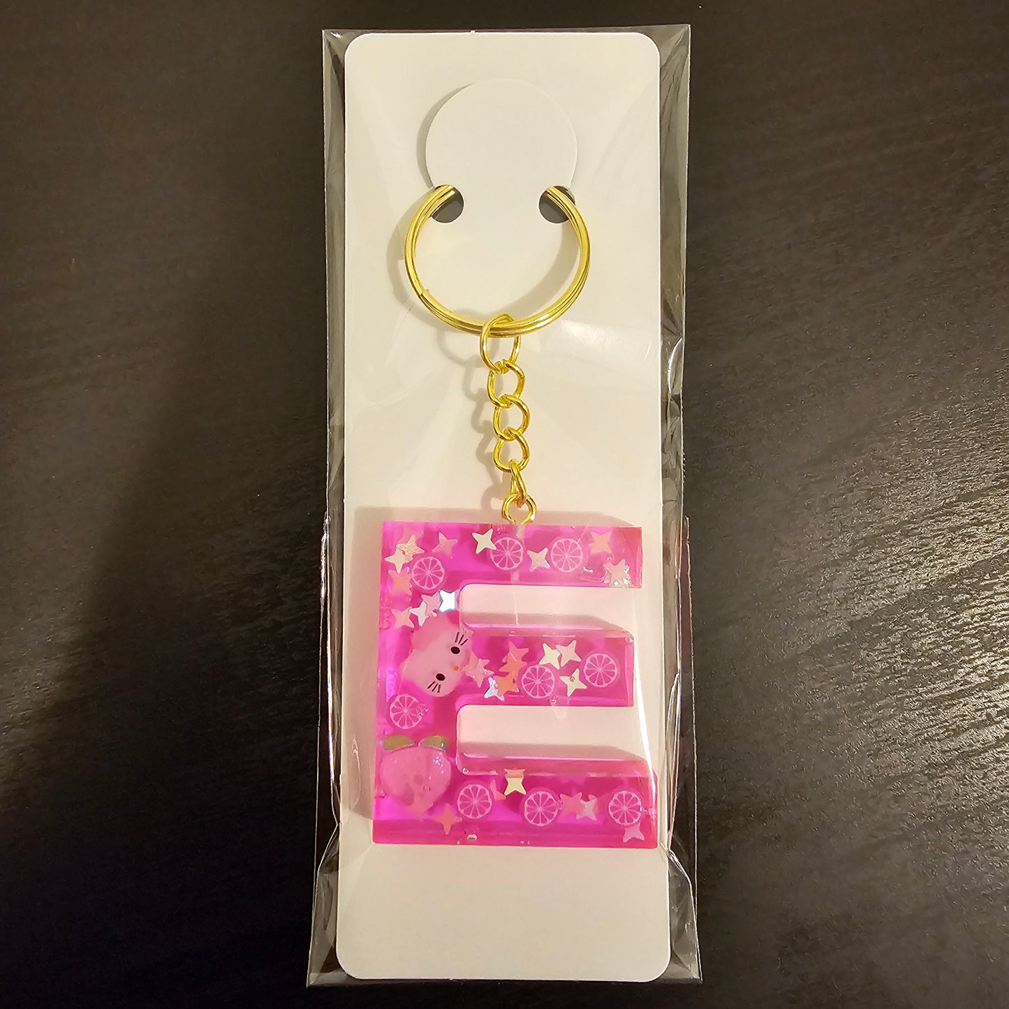 Initial E Keychain