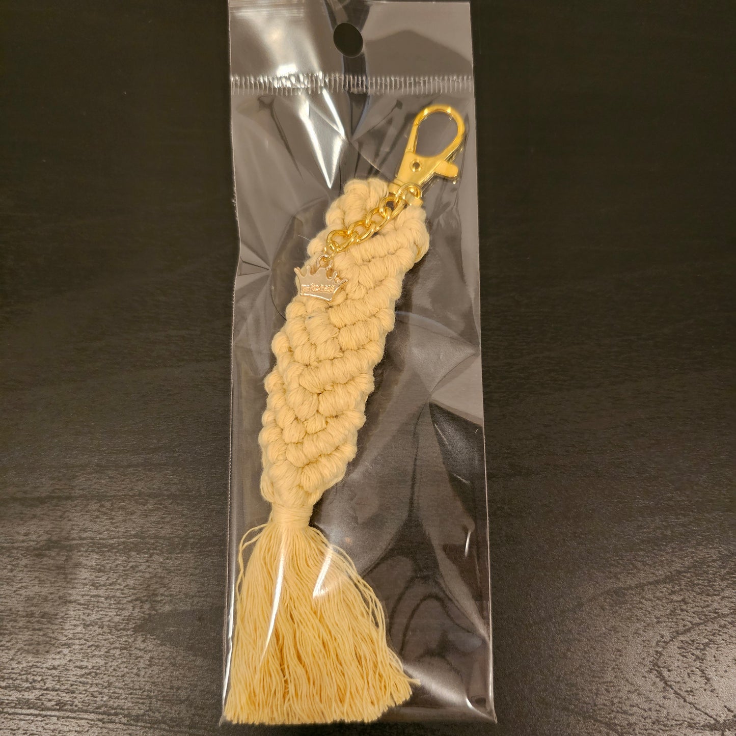 Macrame Mermaid Keychain