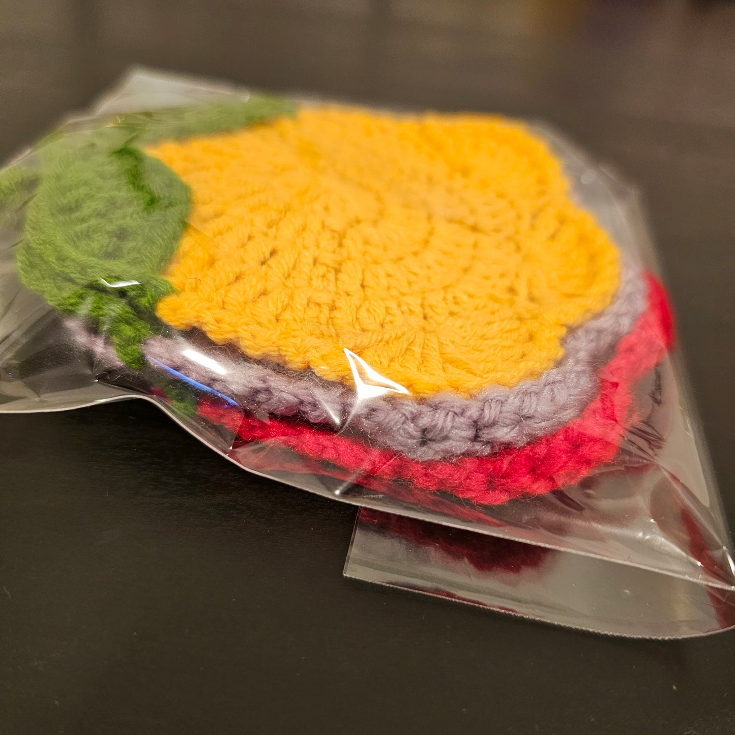 Crocheted Tulip Coaster