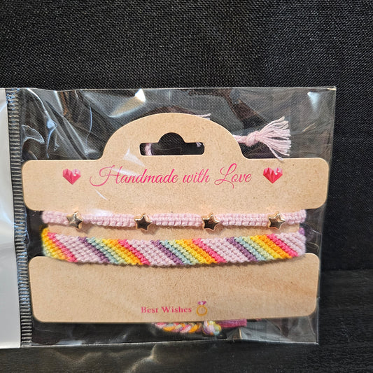 Rainbow Ombre Star Friendship Bracelet
