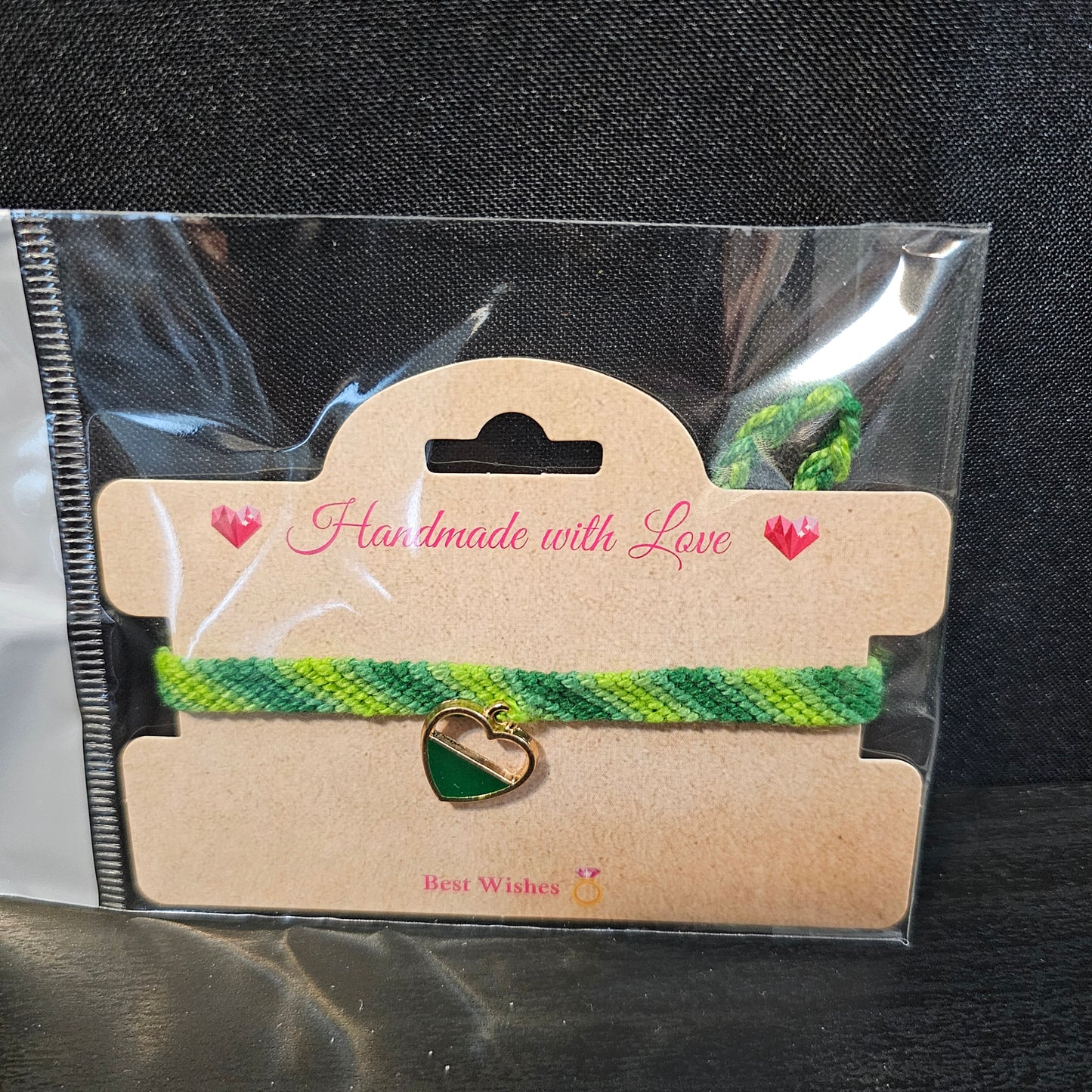 Heart Charmed Ombre Friendship Bracelet