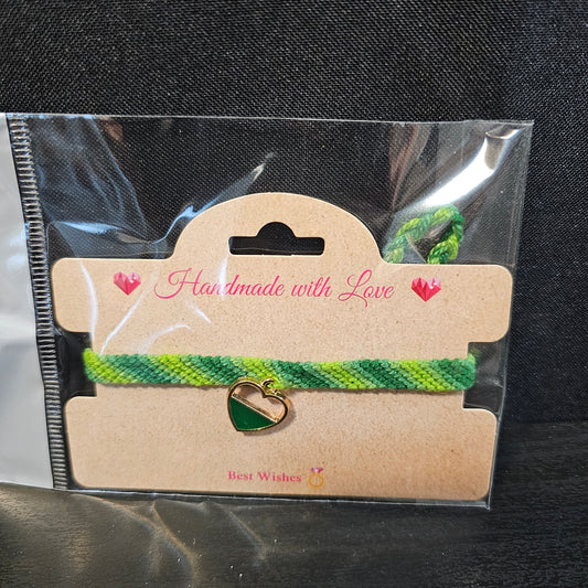 Heart Charmed Ombre Friendship Bracelet