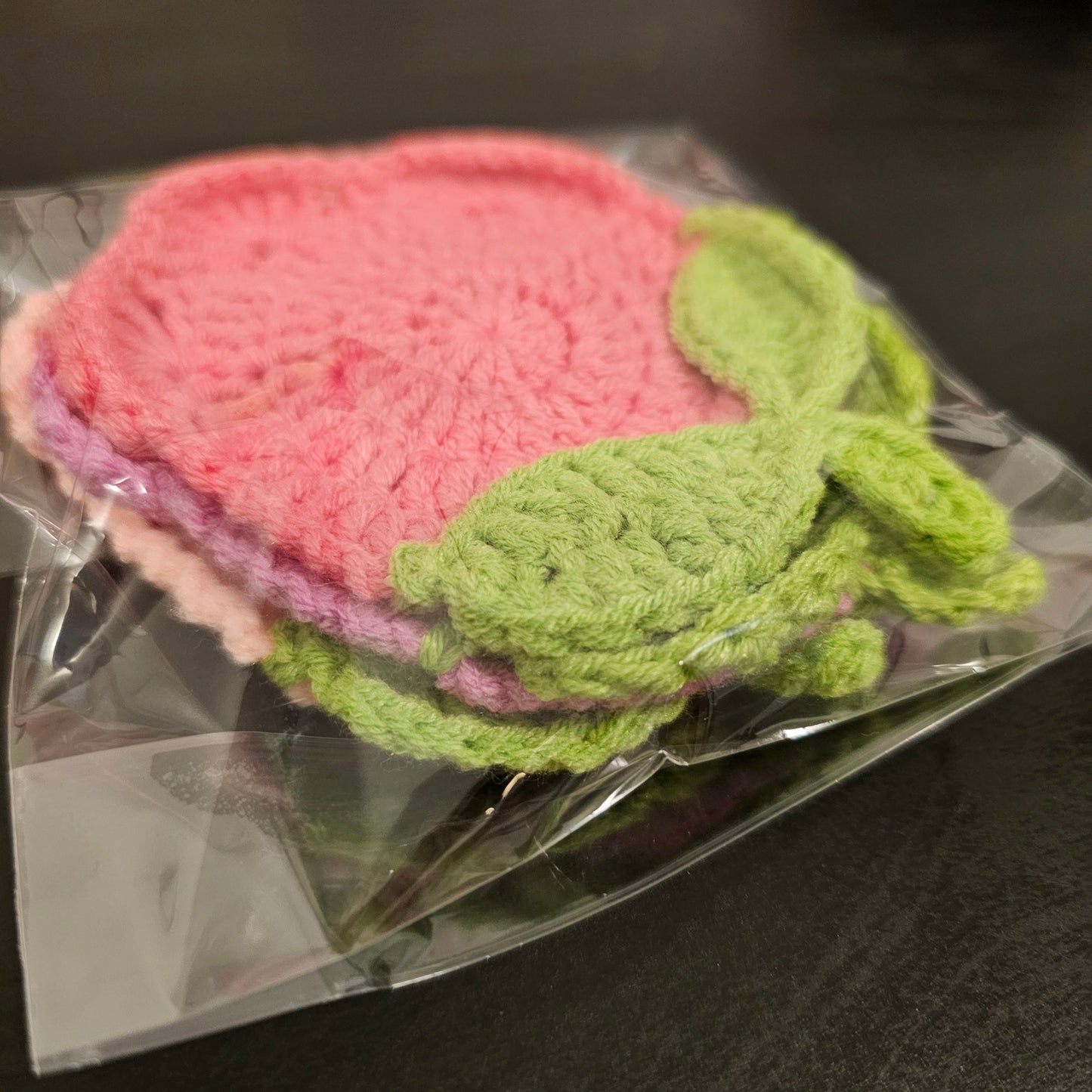 Crocheted Tulip Coaster