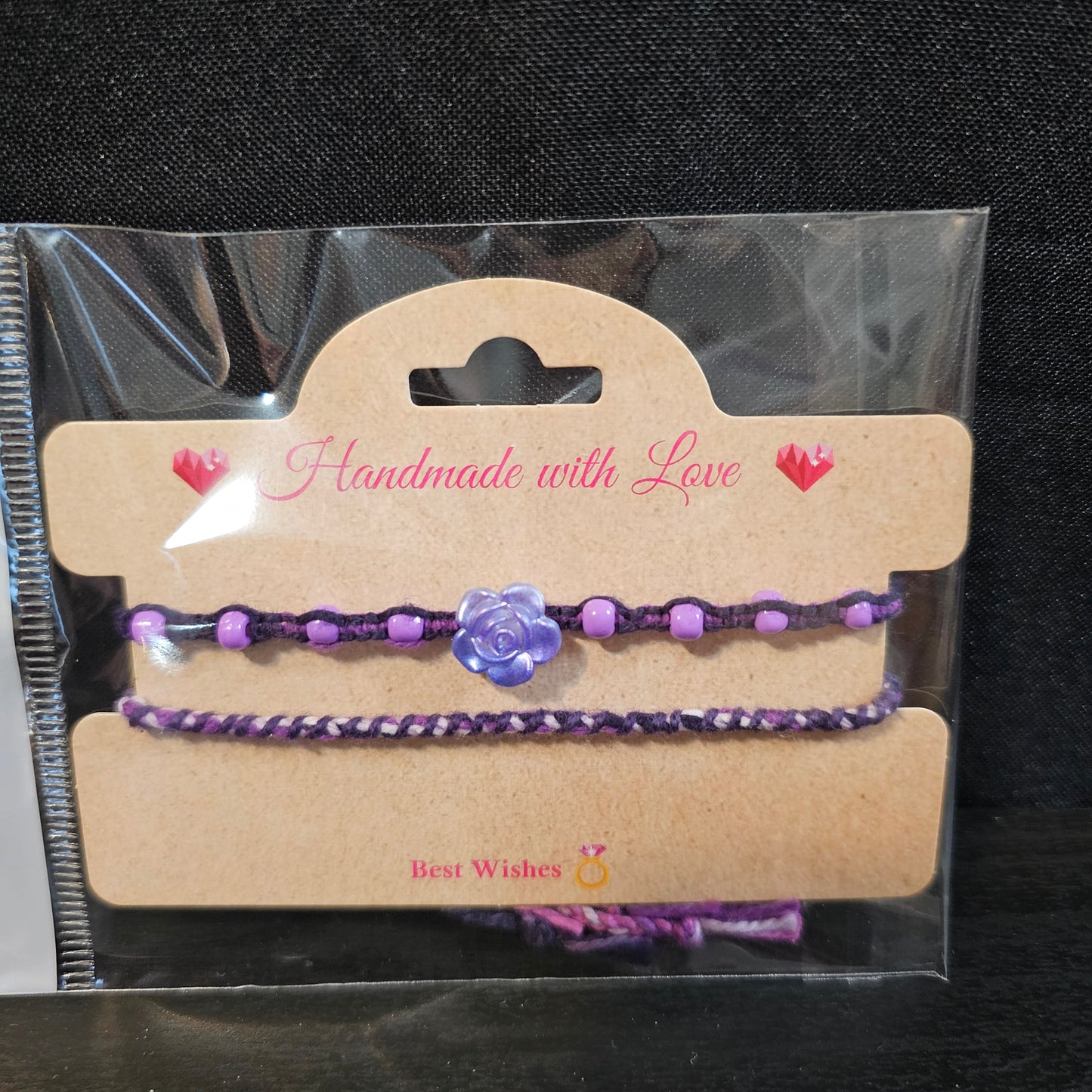 Beaded Rose Friendship Bracelet