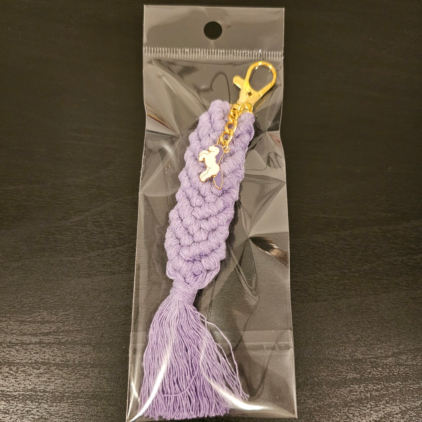 Macrame Mermaid Keychain