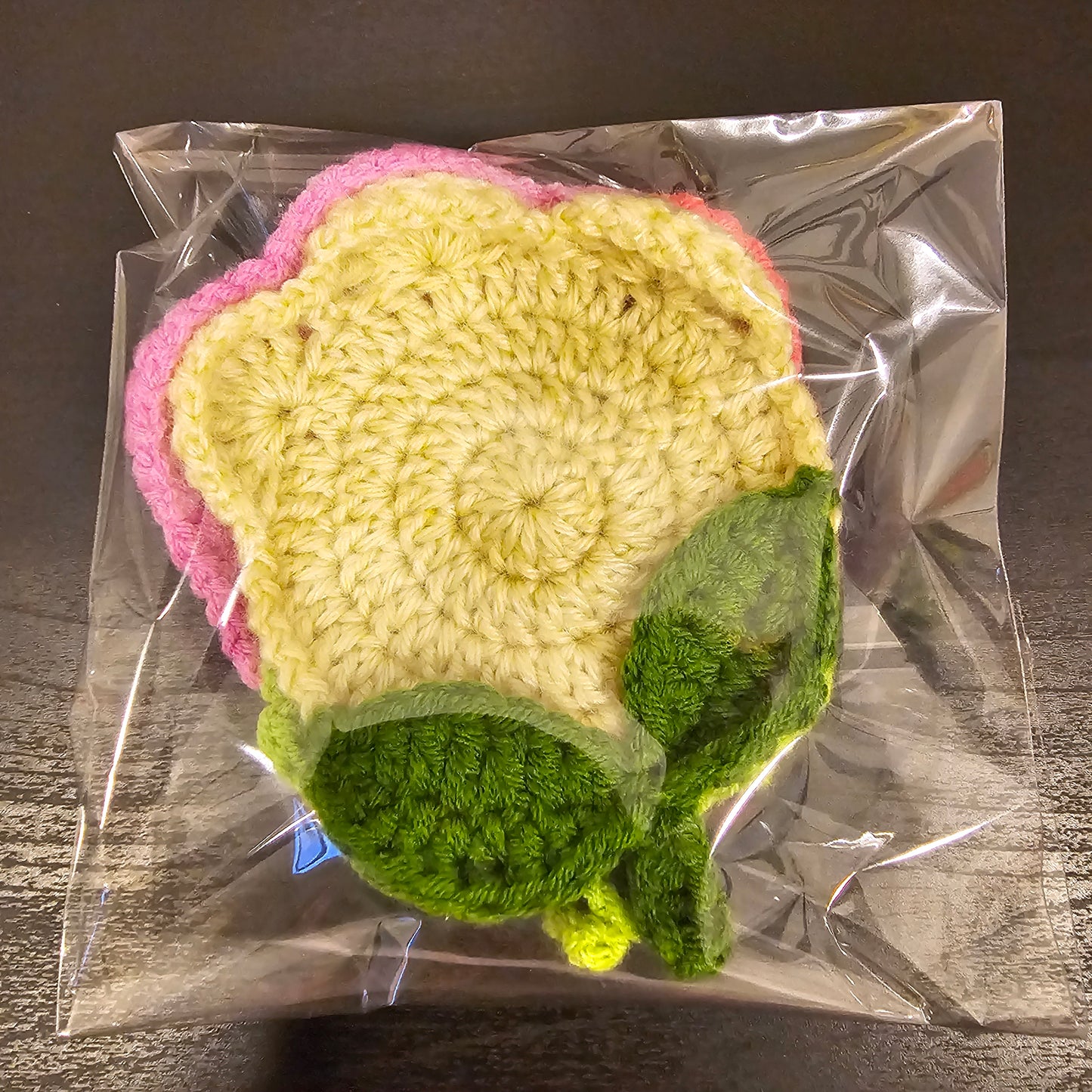 Crocheted Tulip Coaster