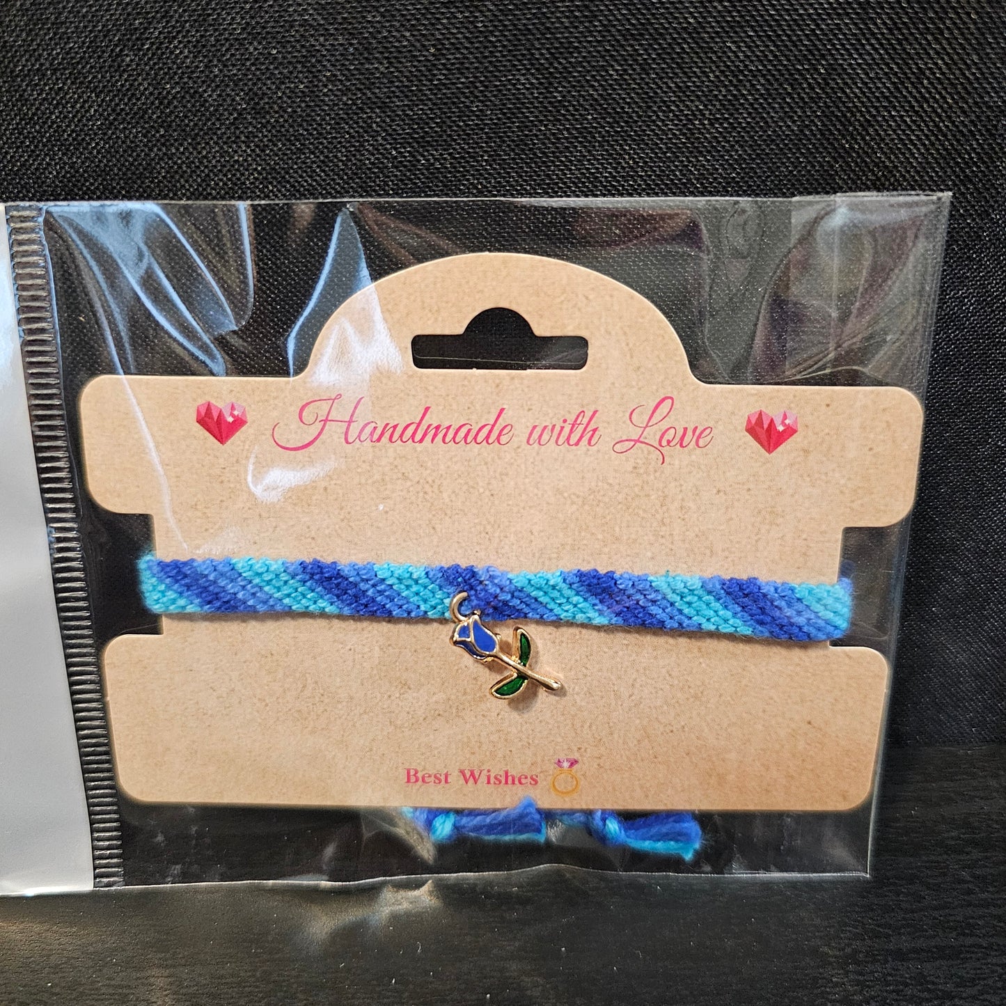 Rose Charmed Ombre Friendship Bracelet