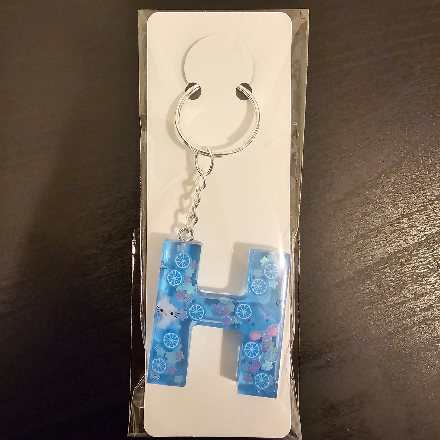 Initial H Keychain