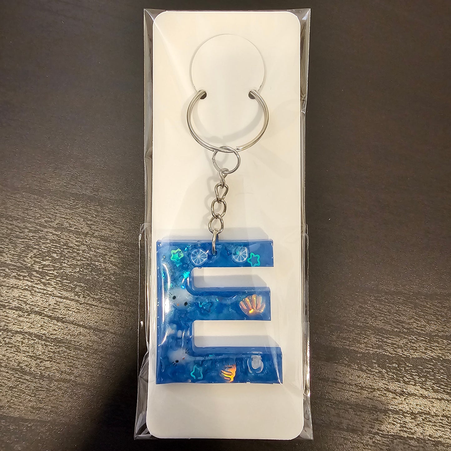 Initial E Keychain