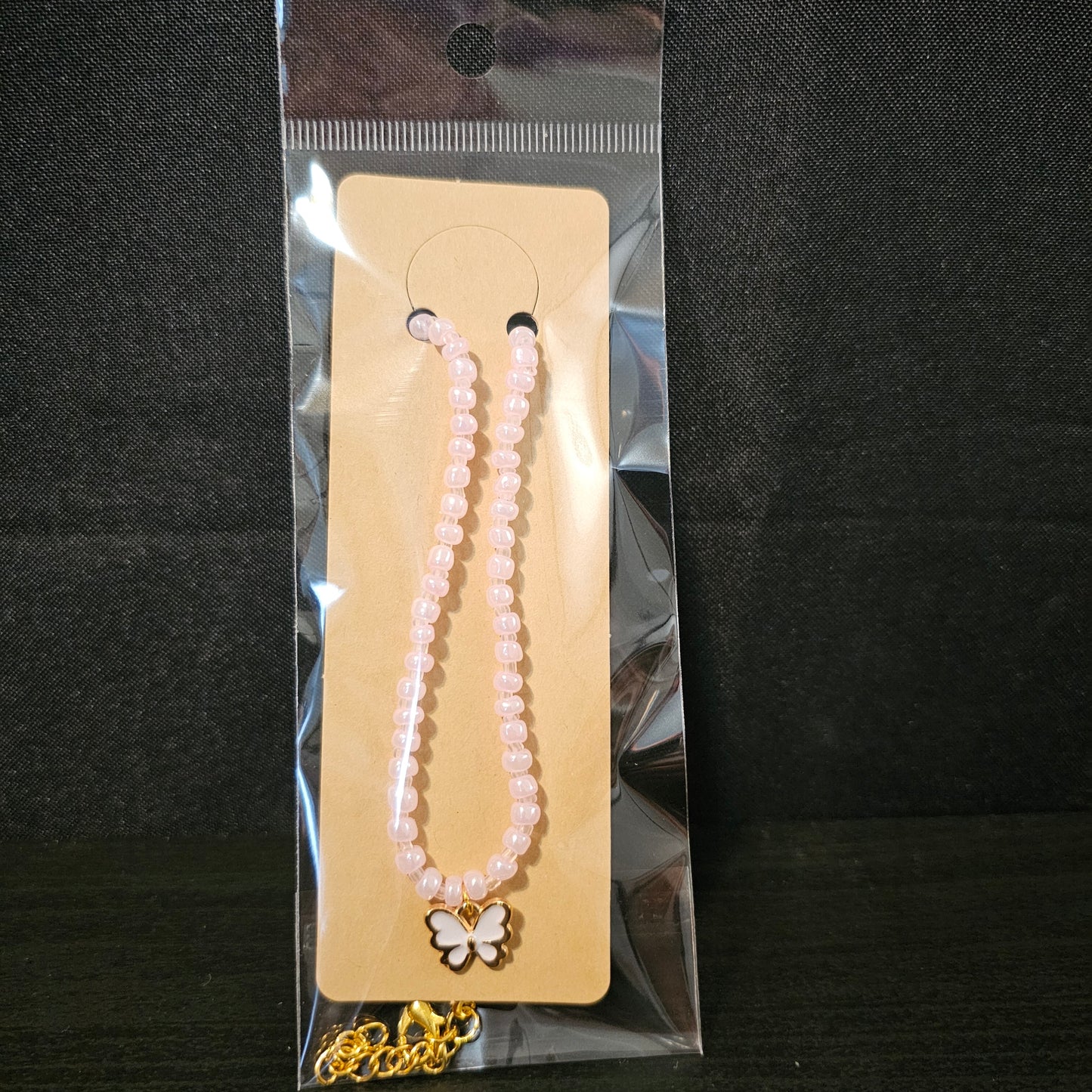 Butterfly Charm Beads Necklace