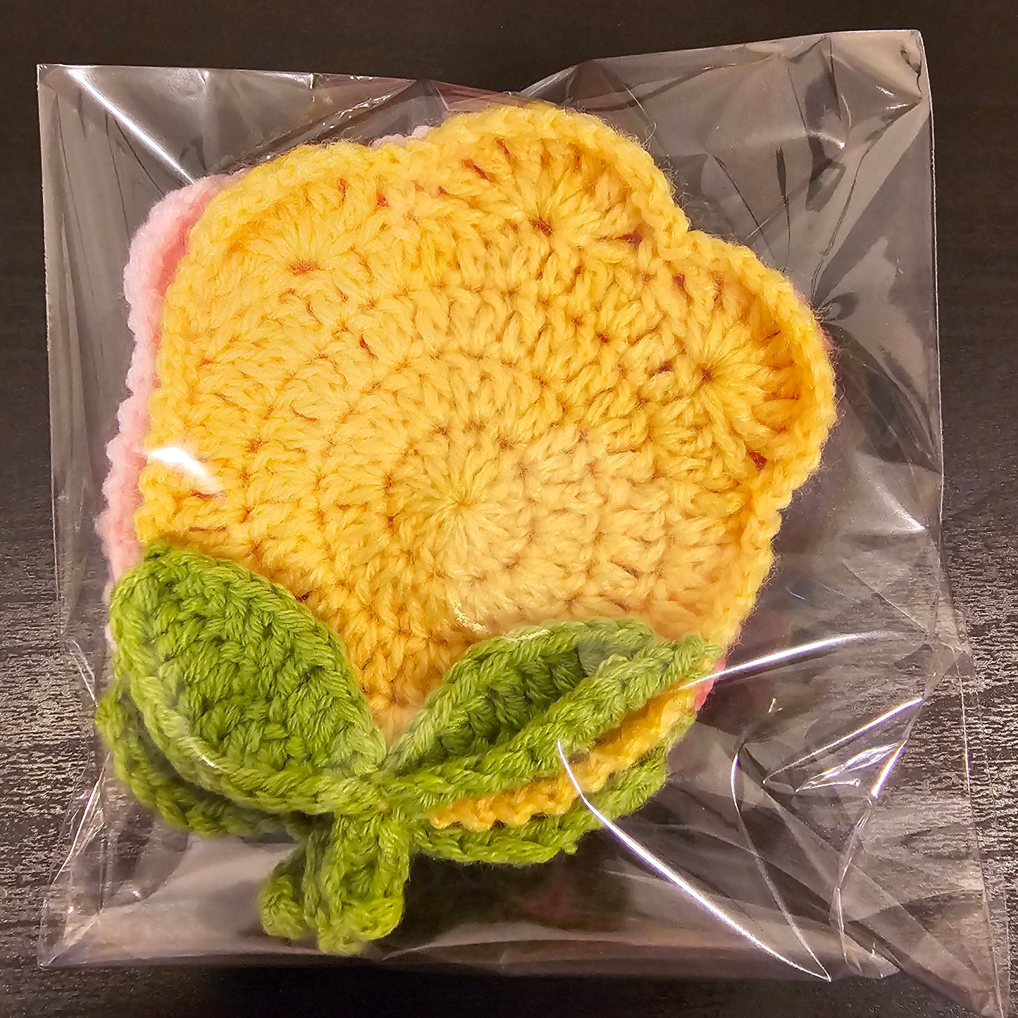 Crocheted Tulip Coaster