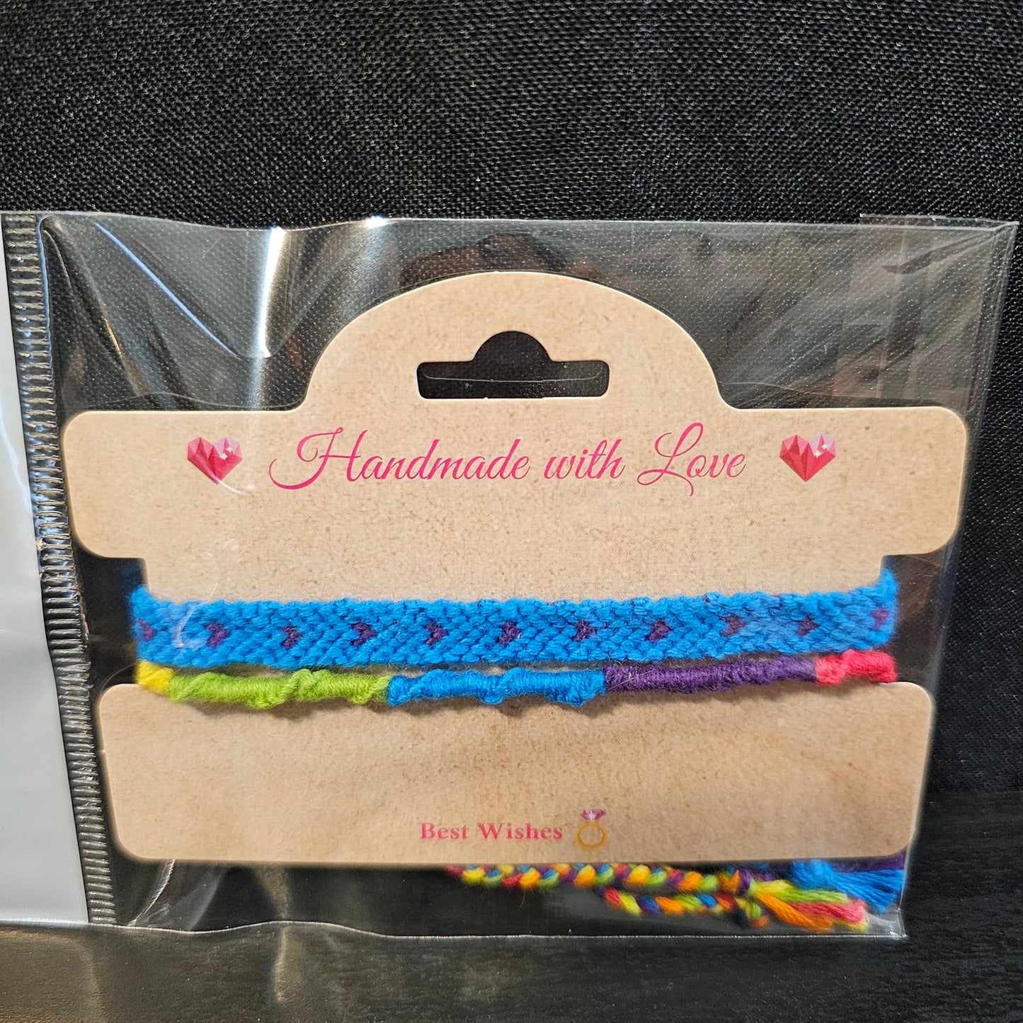 Tiny Heart Rainbow Friendship Bracelet