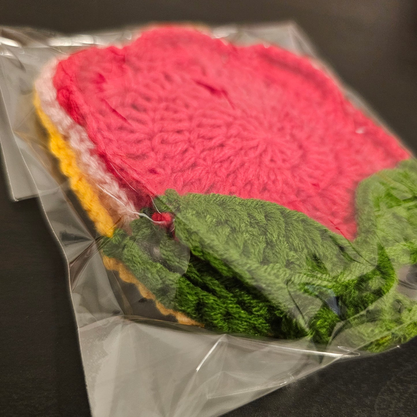 Crocheted Tulip Coaster