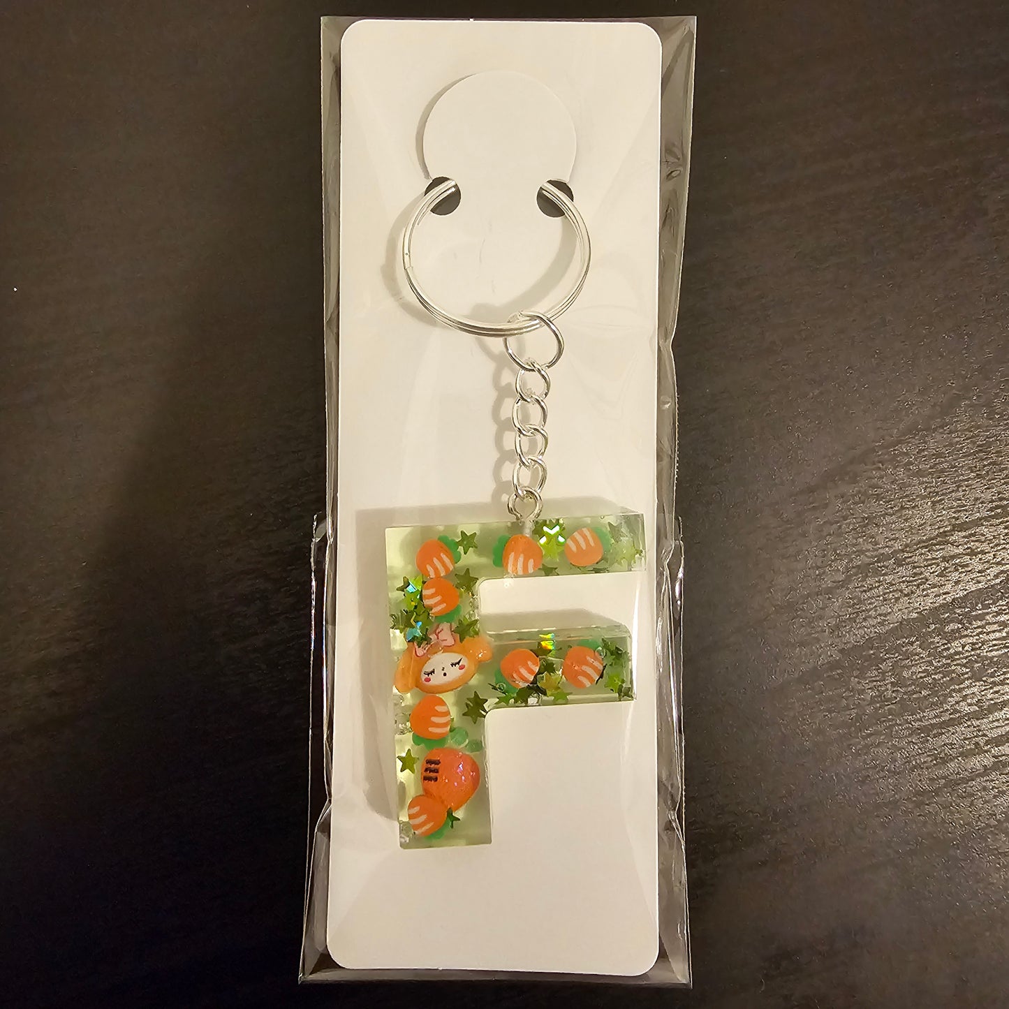 Initial F Keychain