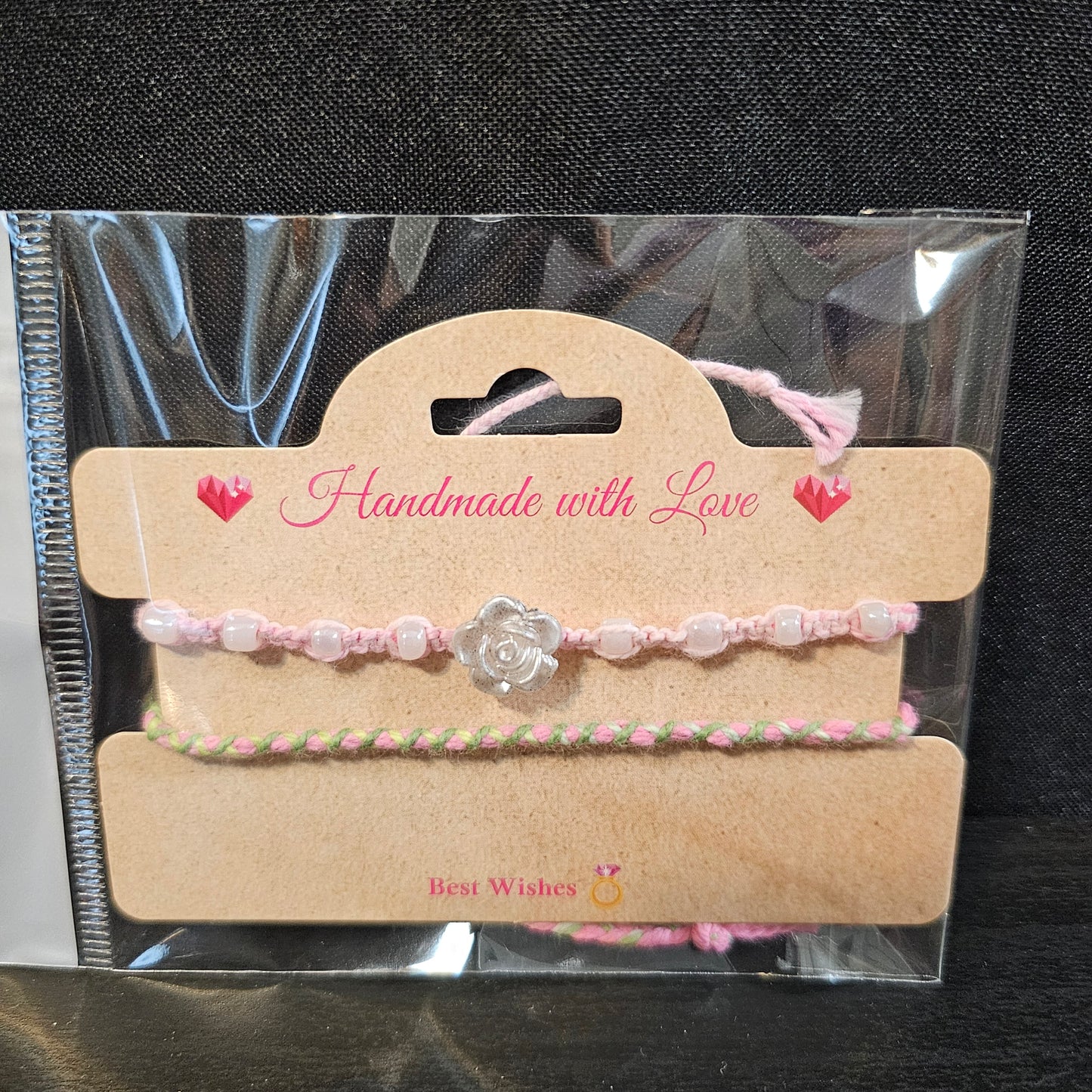 Beaded Rose Friendship Bracelet