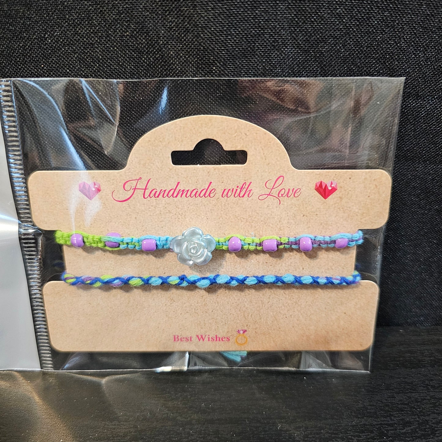 Beaded Rose Friendship Bracelet