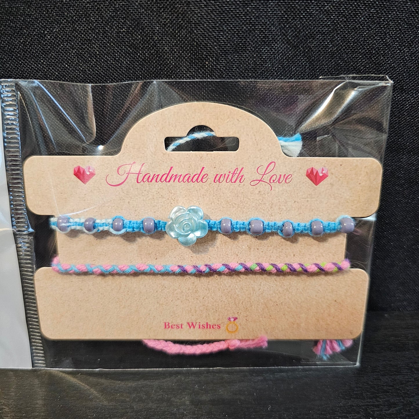 Beaded Rose Friendship Bracelet