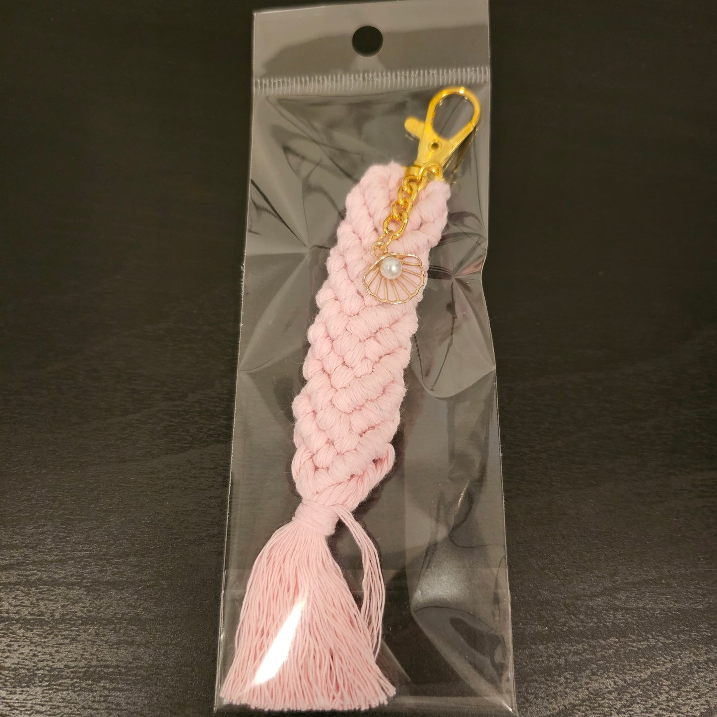 Macrame Mermaid Keychain