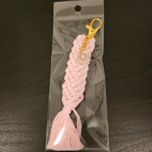 Macrame Mermaid Keychain