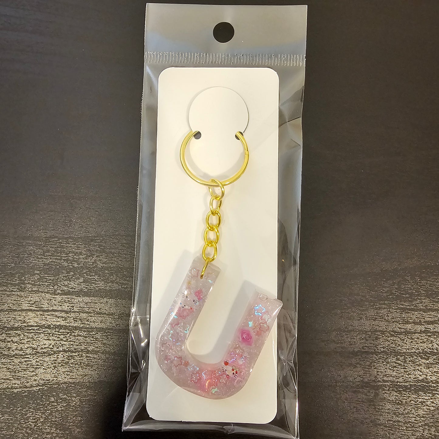 Initial U Keychain