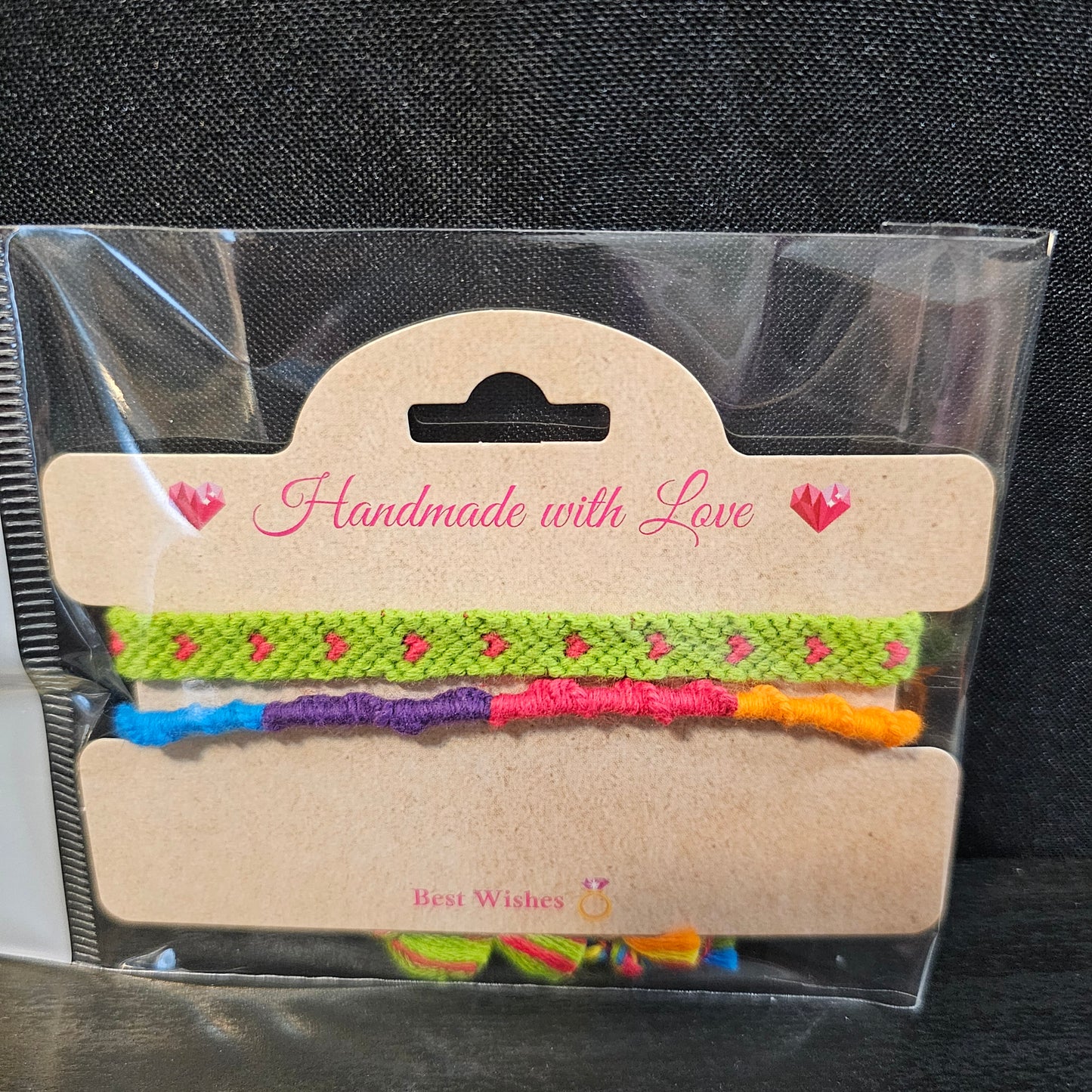 Tiny Heart Rainbow Friendship Bracelet