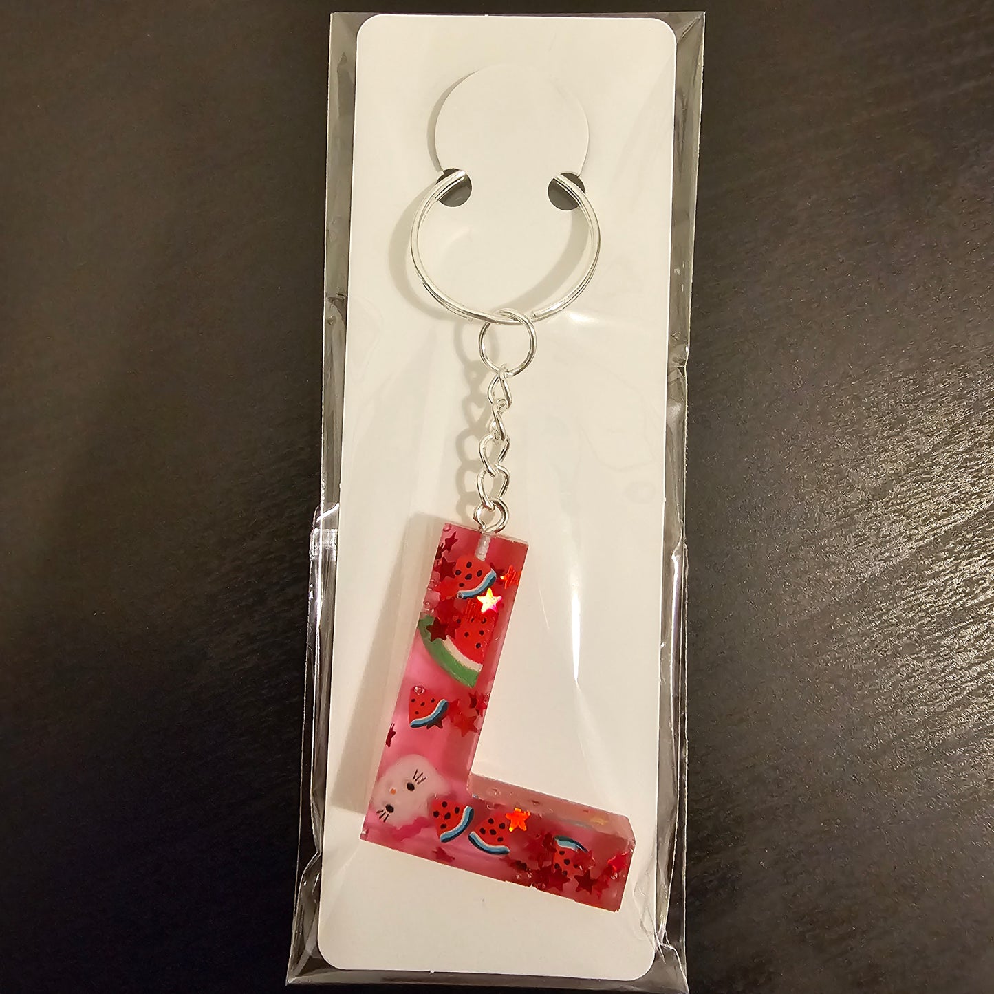 Initial L Keychain