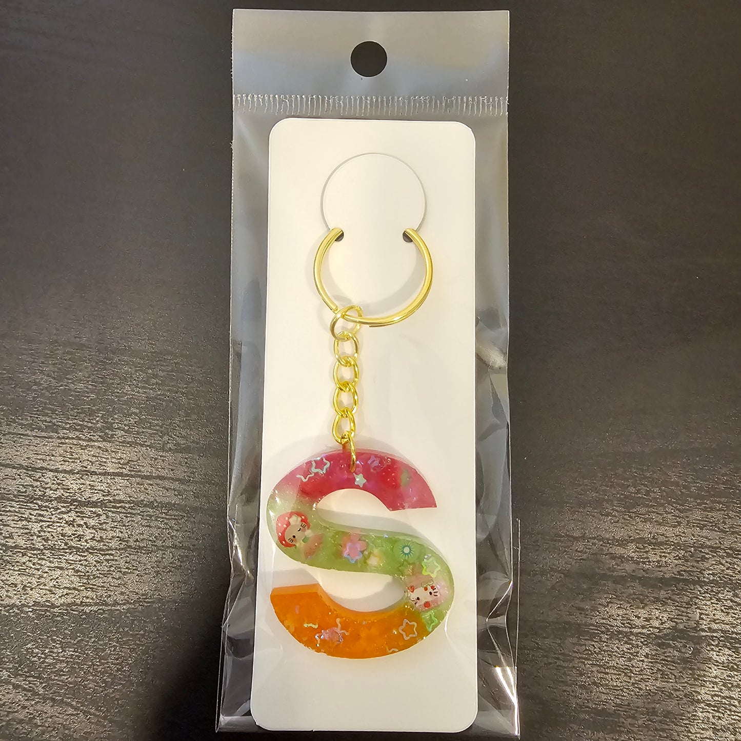 Initial S Keychain