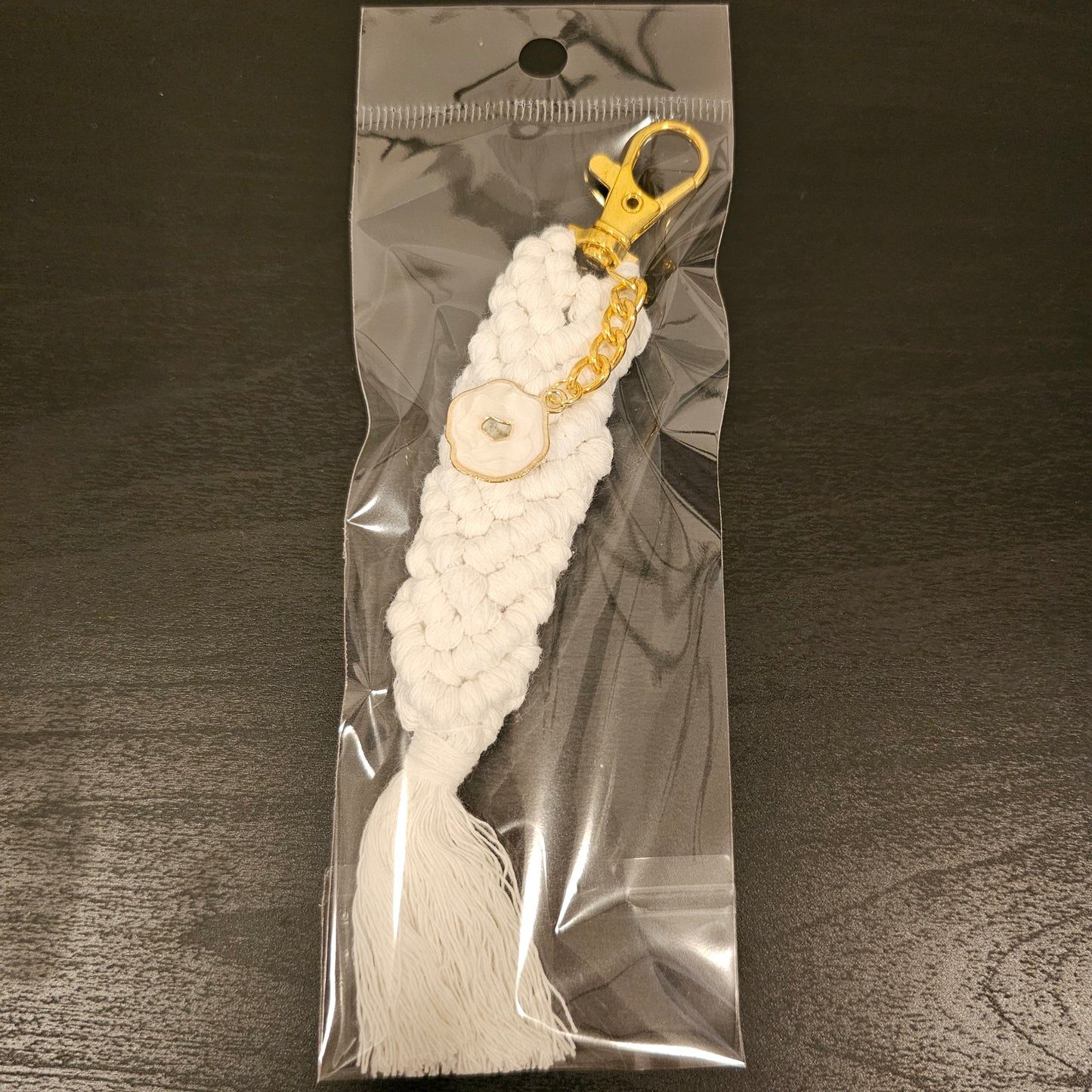 Macrame Mermaid Keychain