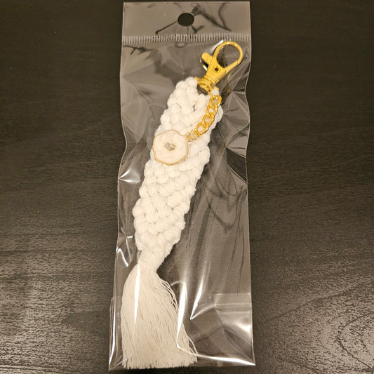 Macrame Mermaid Keychain