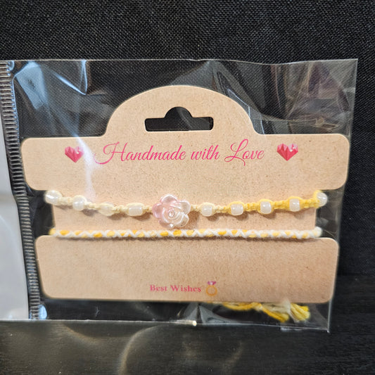 Beaded Rose Friendship Bracelet