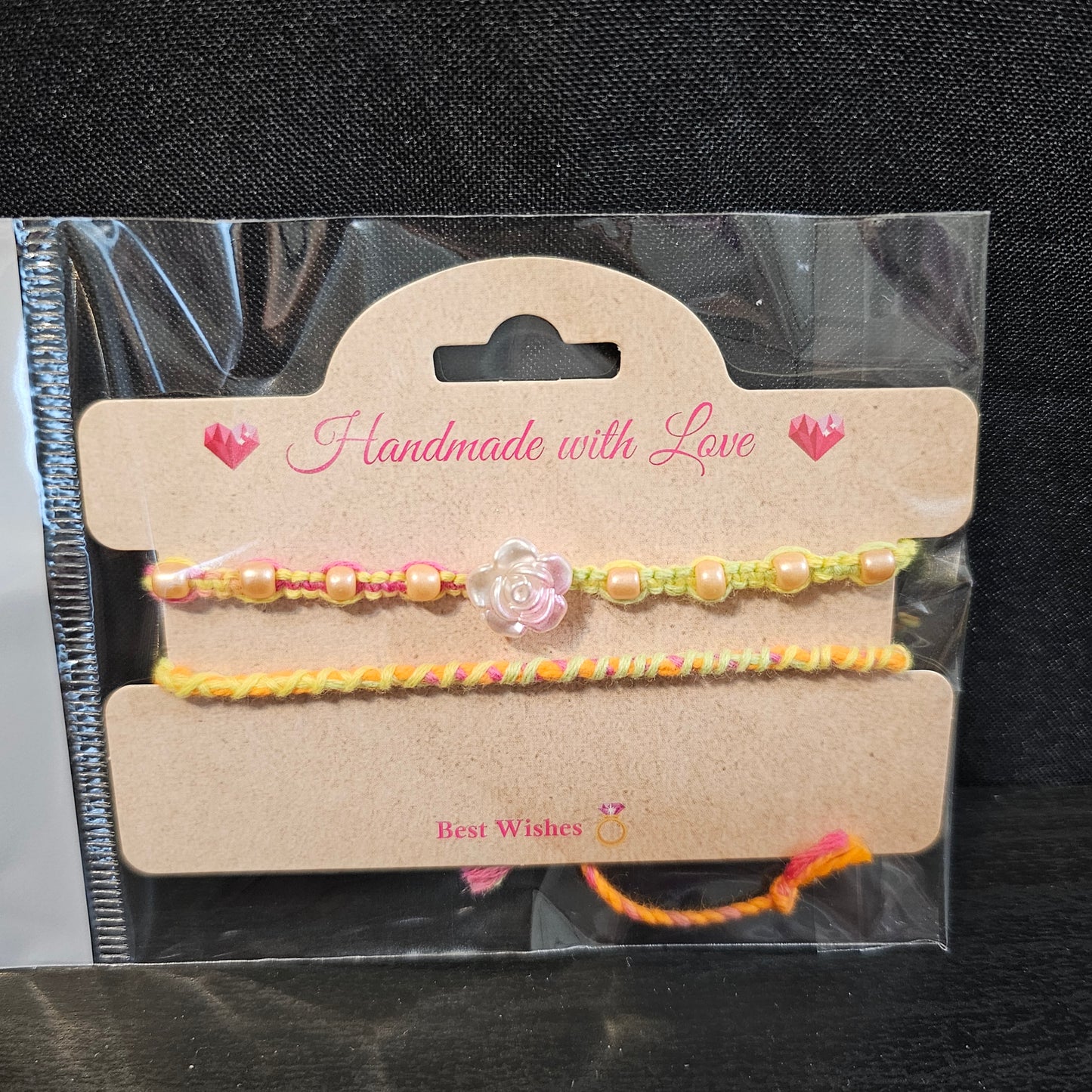 Beaded Rose Friendship Bracelet