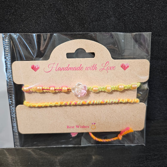 Beaded Rose Friendship Bracelet