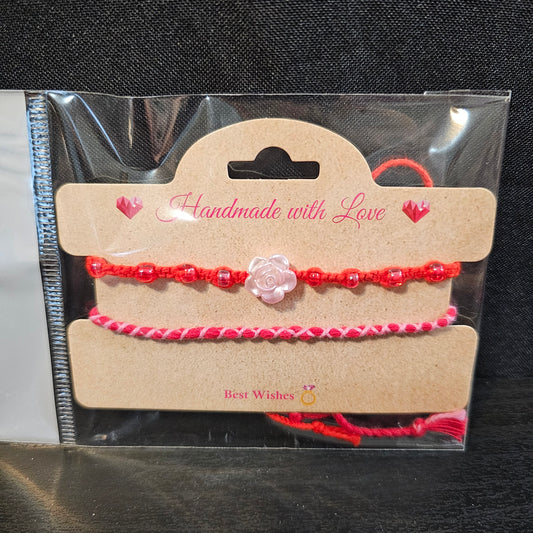 Beaded Rose Friendship Bracelet