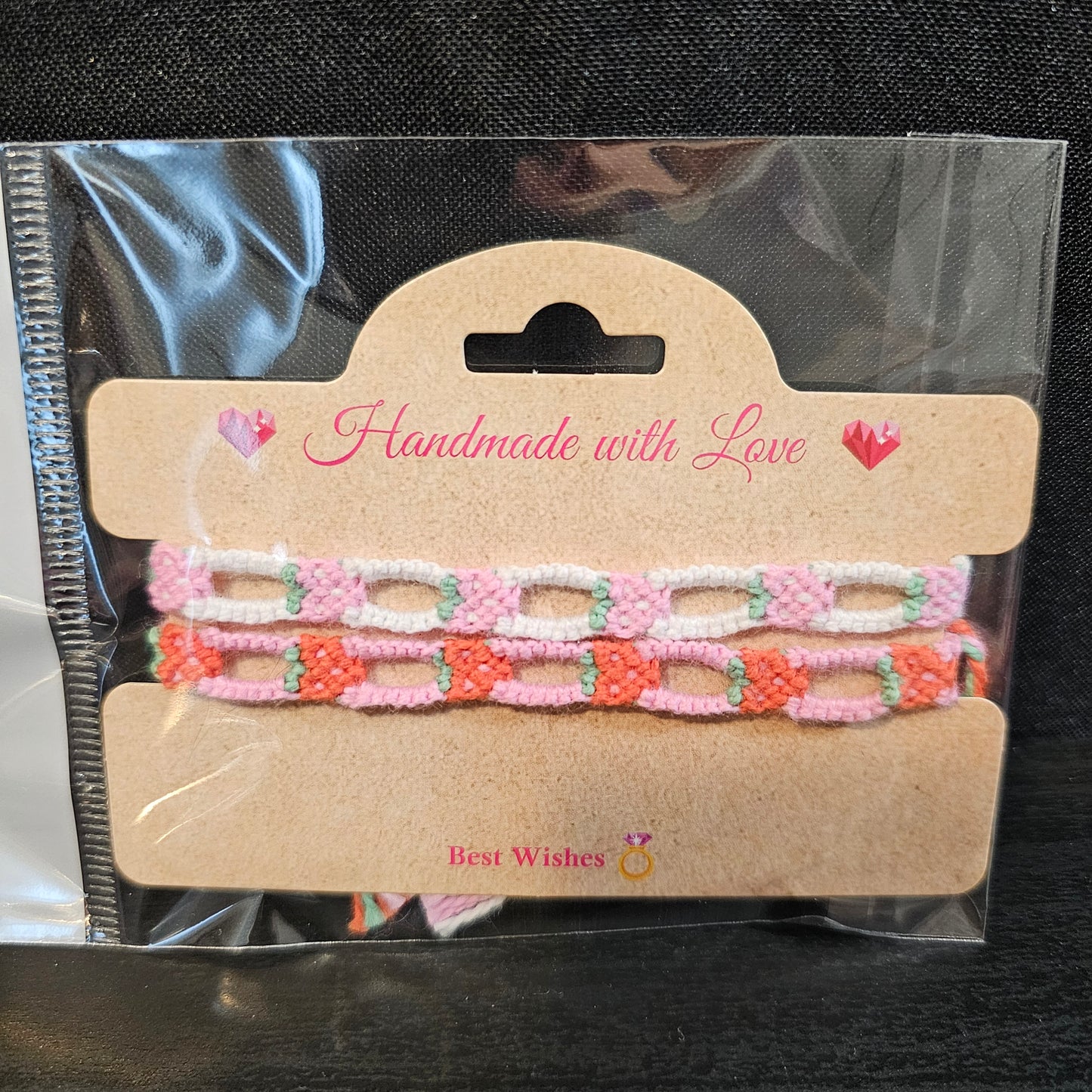 Strawberry Chain Friendship Bracelet