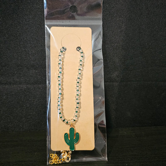 Cactus Charm Beads Necklace