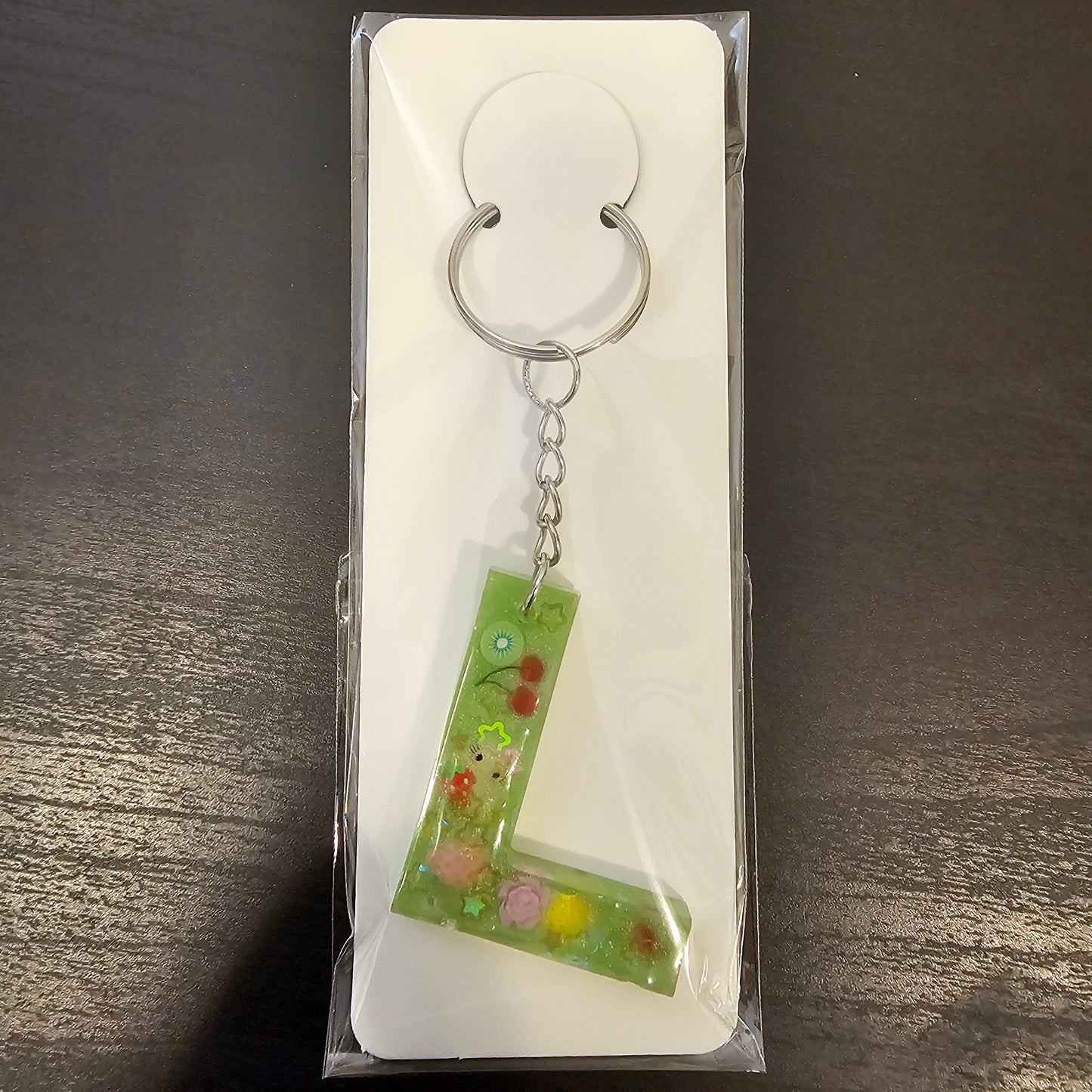 Initial L Keychain