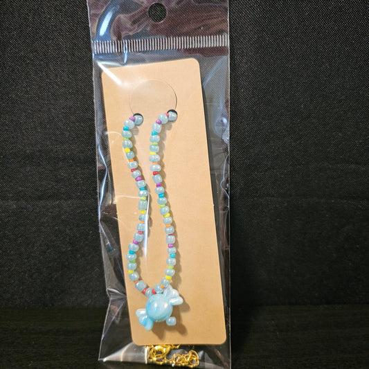 Rainbow Seed Beads Candy Necklace