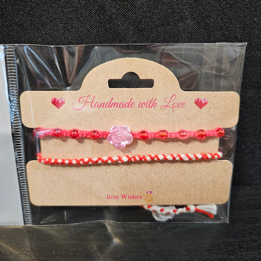Beaded Rose Friendship Bracelet