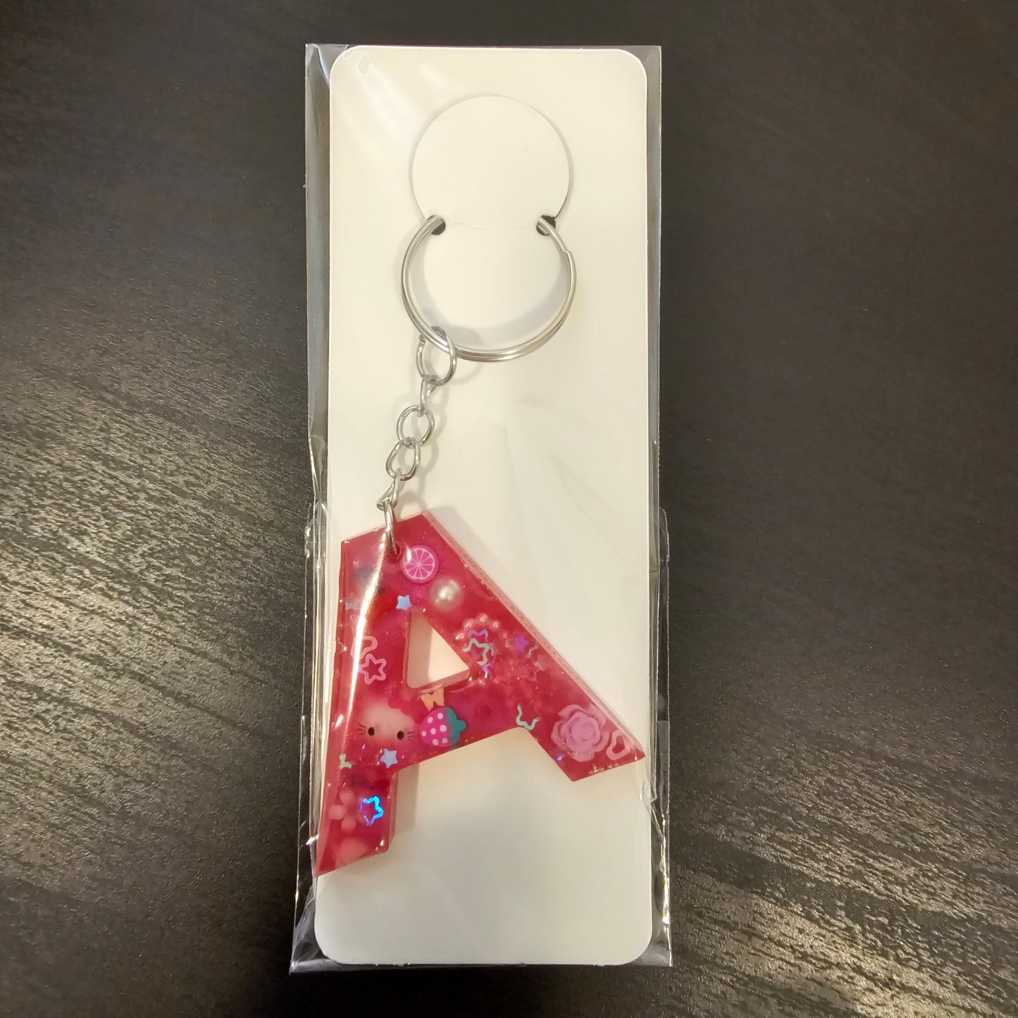 Initial A Keychain
