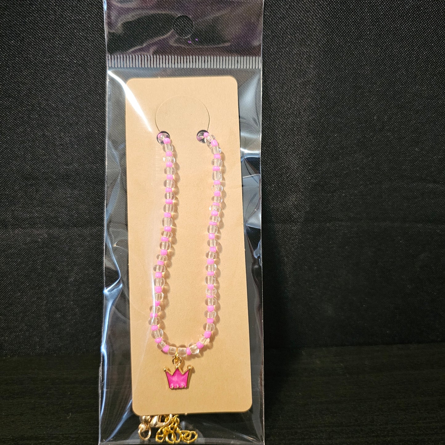 Crown Charm Beads Necklace