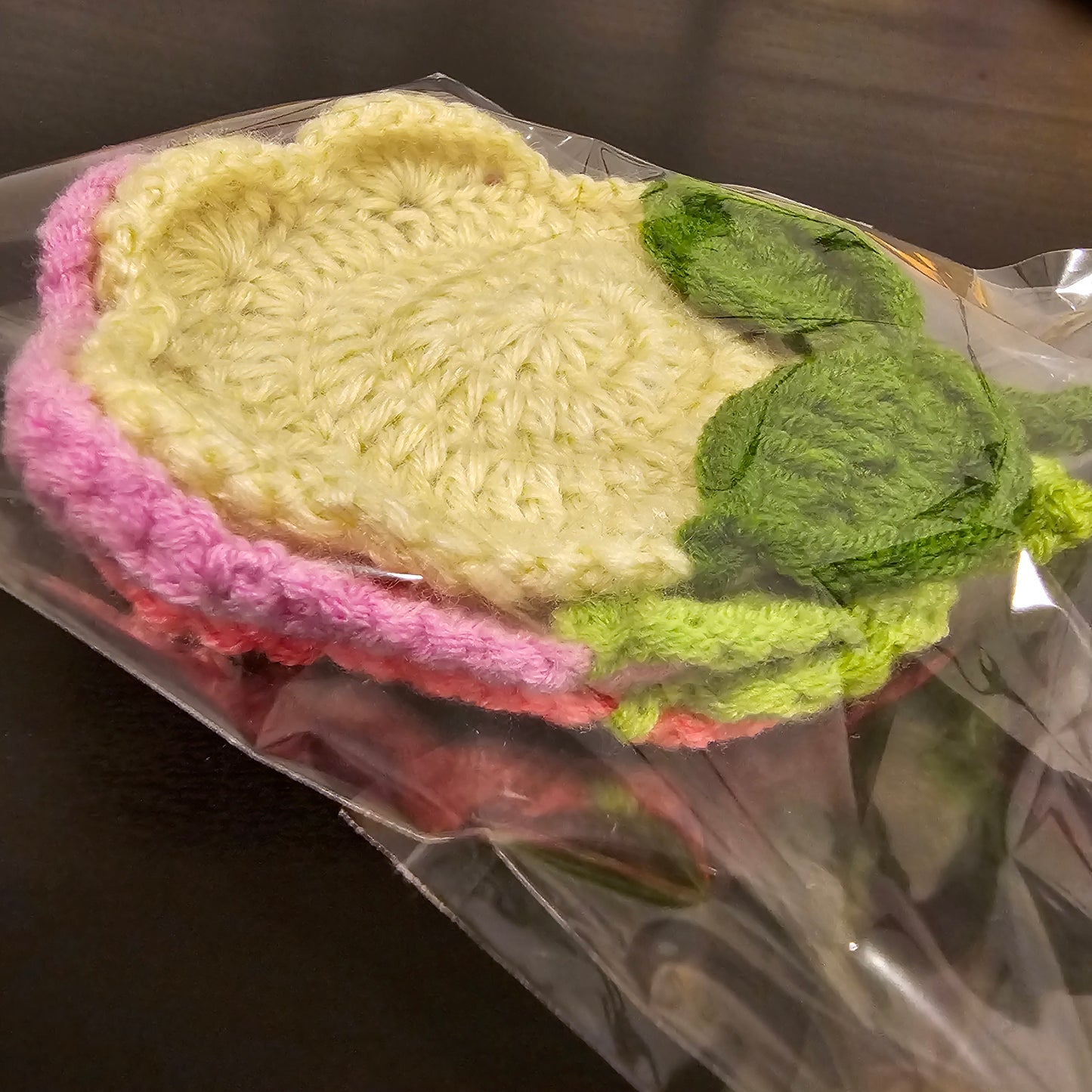 Crocheted Tulip Coaster