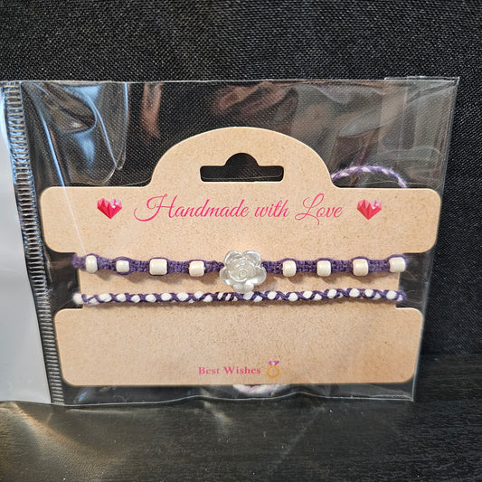Beaded Rose Friendship Bracelet