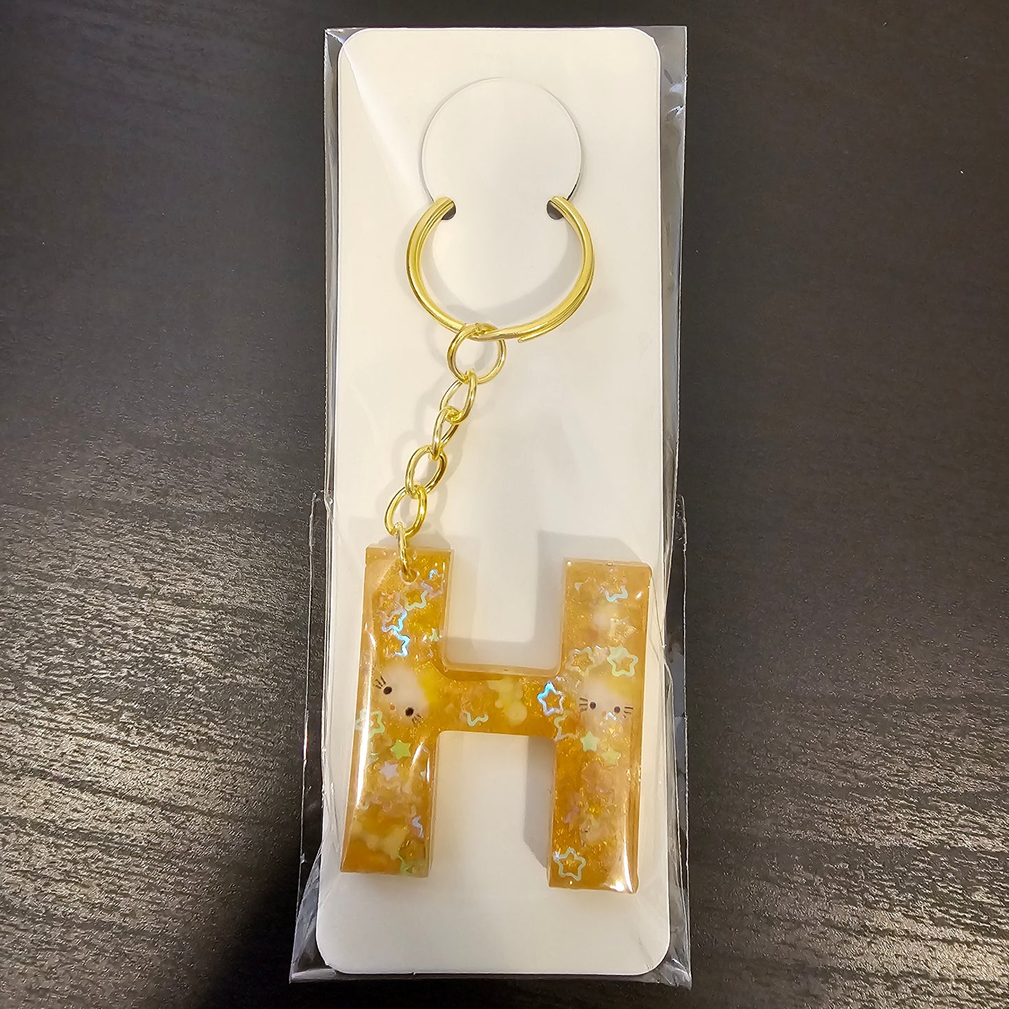 Initial H Keychain