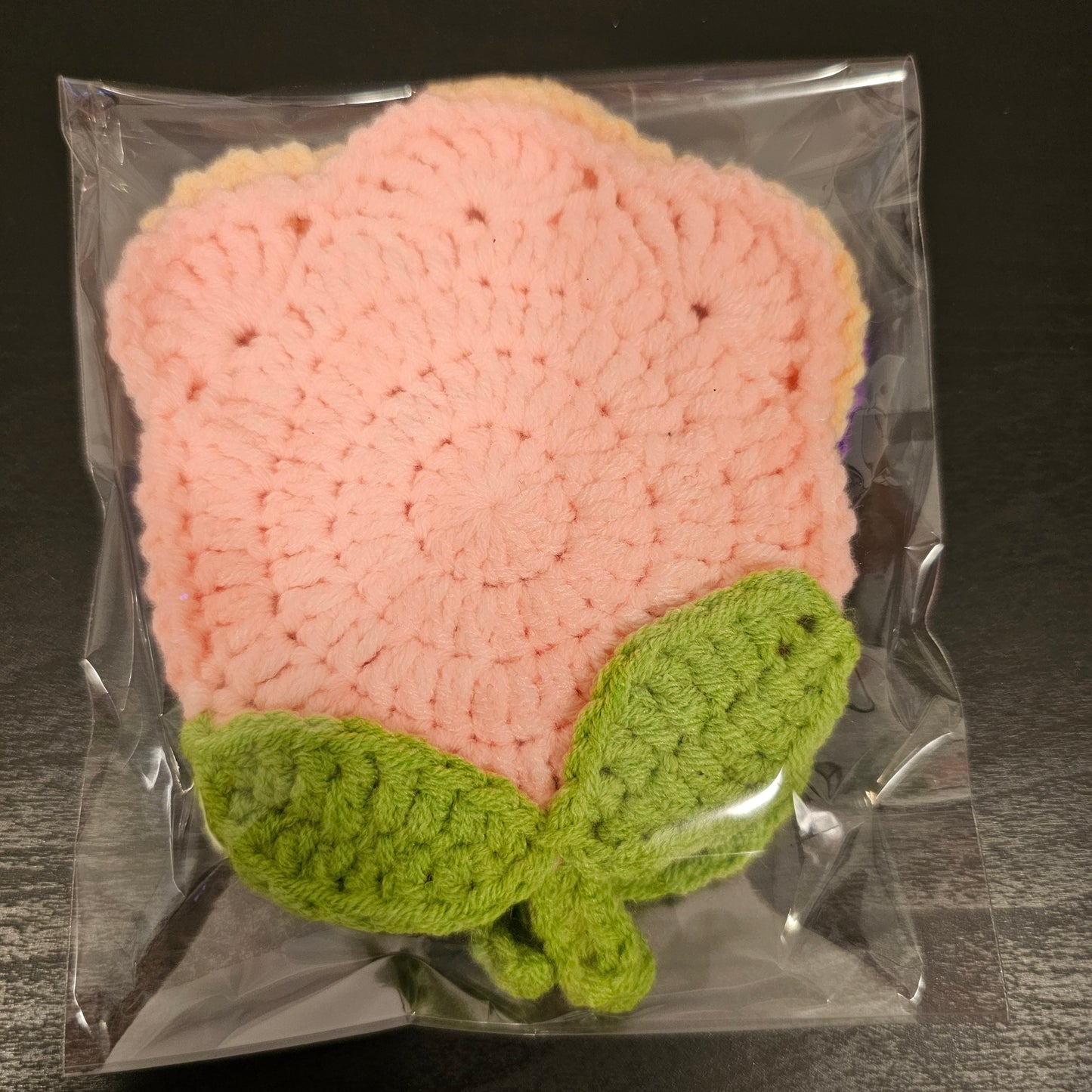 Crocheted Tulip Coaster